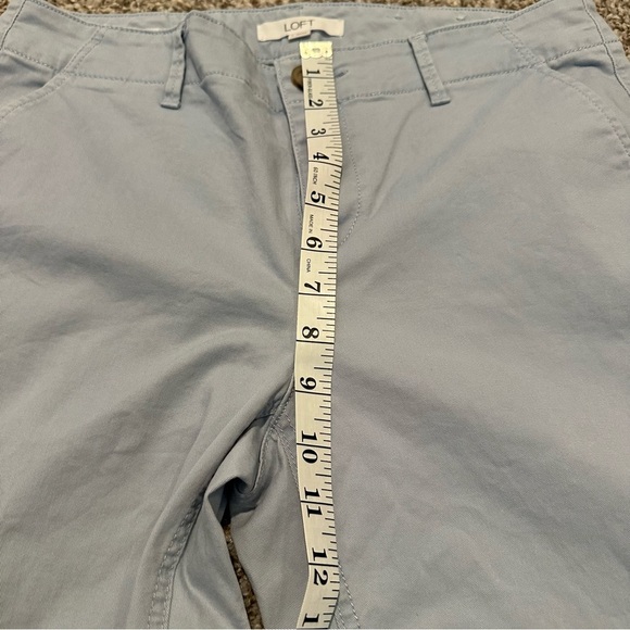 Ann Taylor LOFT Slim Ankle Chino Pant in Light Blue, Size 4 - Picture 8 of 11